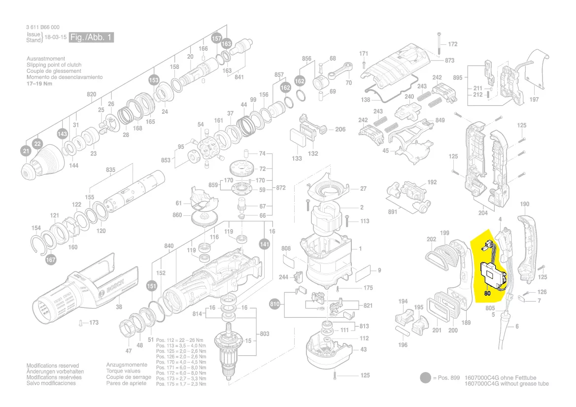Régulateur de vitesse réf. 1 607 233 461 BOSCH